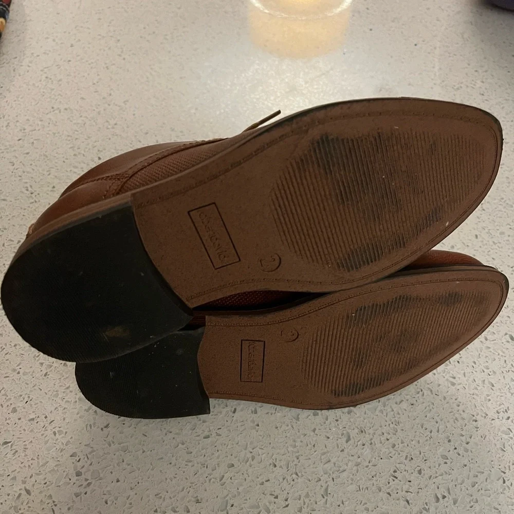 Boys brown dress shoes sz 2